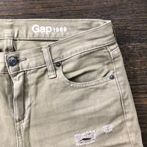 GAP jean - olive color, sz 26.